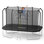 Trampoline rectangulaire de 12 pi AOTOB - Trampoline d'extérieur parfait pour les enfants - Tranpoline de style gymnastique avec filet de protection - Peut supporter jusqu'à 440 lb
