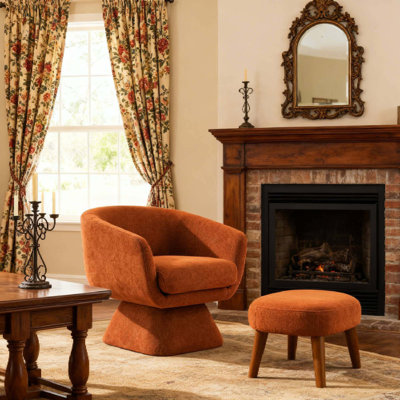 Fauteuil Lazy avec repose-pieds, fauteuil d'appoint moderne
