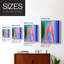 Groovy Prism Gradients I, reproduction encadrée - bois massif-276786209-276786232