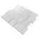Natural Dorato White And Gold 12.6 In. X 12.92 In. Interlocking Polished Marble Mosaic Tile