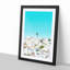 Rooftops in Montecorto Spain in Abstract - Framed Print-55762807-55762812