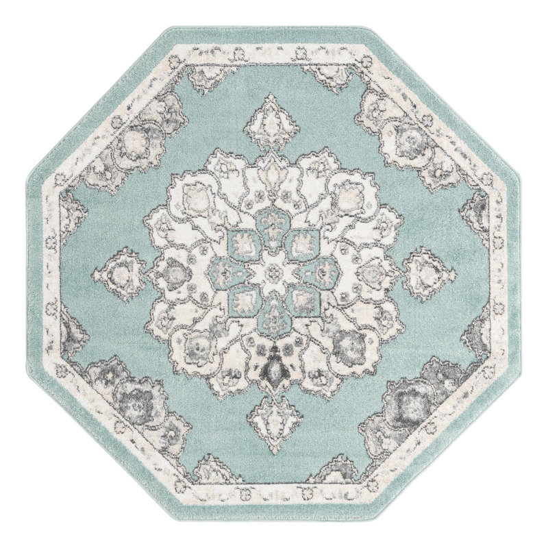 Oriental Indoor Rug, Octagon 5' x 5'