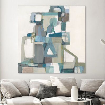 " Modern Pyramid " by Terri Burris Painting Print