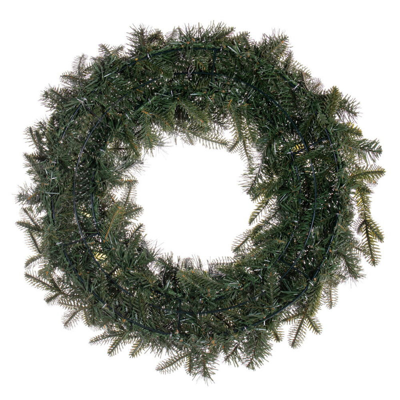 36" Georgian Fraser Fir Artificial UnLit Wreath with 660 Realistic PE/PVC Tips