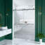 Porte de douche coulissante double sans cadre l 56 à 60 po x H 80 po, porte en verre trempé épais de 3/8 po (10 mm)