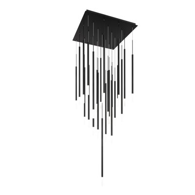 Viggo Square 25 - Light Black LED Cluster Pendant