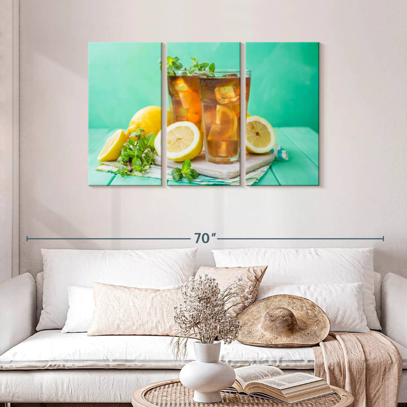 Yarlin Lemon Iced Tea, 28" H x 45" W
