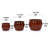 Orange Glossy Ceramic Flowerpot Of 3, Modern Planter For Patio, Garden, Indoor Settings, Frost - And With Built In Drainage Feature Ideal Windowsills, Featuring All Weather Resistance Plant Growth