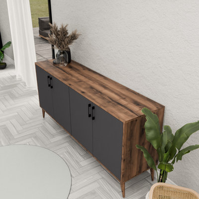 Mezza Unfinished Entertainment Centre with Fireplace Included