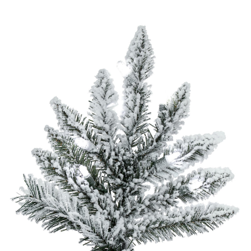 Utica Flocked Fir Artificial Christmas Tree, 7.5'