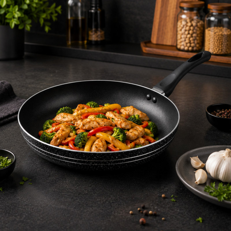 Aluminum Non-Stick Frying Pan, 24 cm