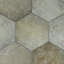 Carreau de porcelaine aspect pierre Hex 7 po x 8 po Heritage-55166507