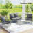 8 Piece Outdoor Patio Chair Cushion Set, Fade Resistant Seat & Backrest Replacement Cushions-1691173080