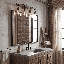 Éclairage pour salle de bain à 6 lumières à intensité variable bronze / brun Eleesia-1907683635-1907683647