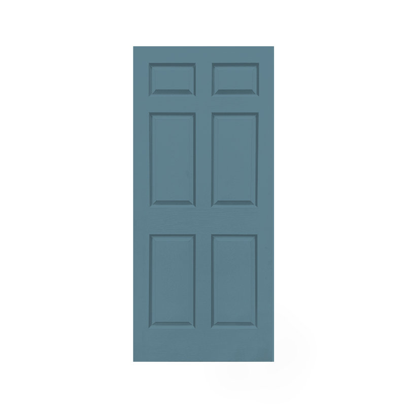 Panelled Primed Composite Dignity Blue Sliding Pocket Door, 30" x 80", Blue
