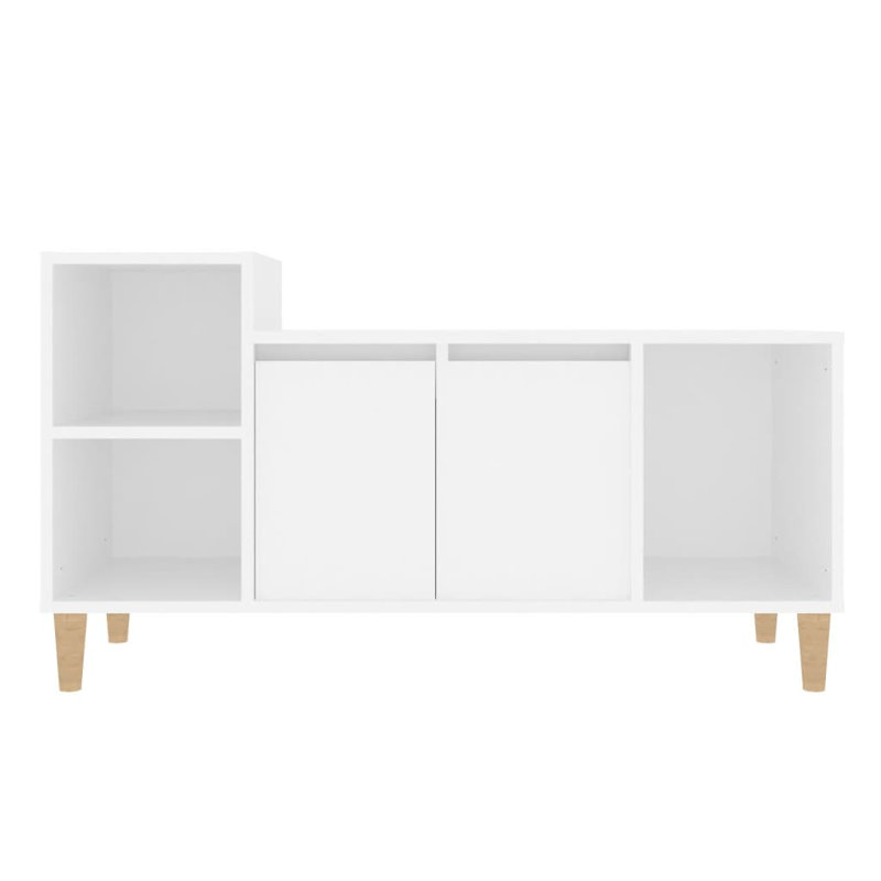 Unfinished TV Stand for TVs up to 40", White/Oak