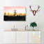 Fog Over Woodland Painting - Wrapped Canvas-56656378