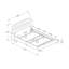 Lit simple tapissier pour adolescent: apparence en cuir brun et lit pour adolescent avec structure en bois stable et pieds de tête de lit en cuir