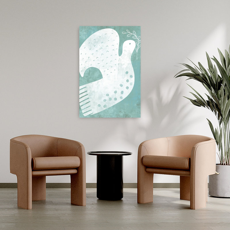 Art mural oiseau serein Peace Dove