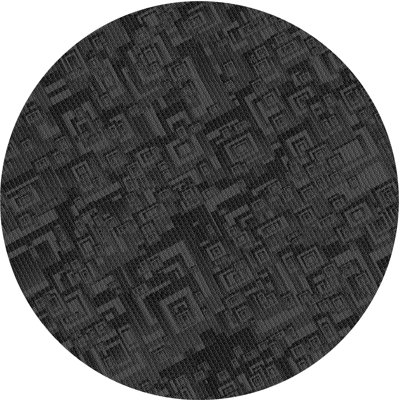 Noir abstrait Tapis décoratif