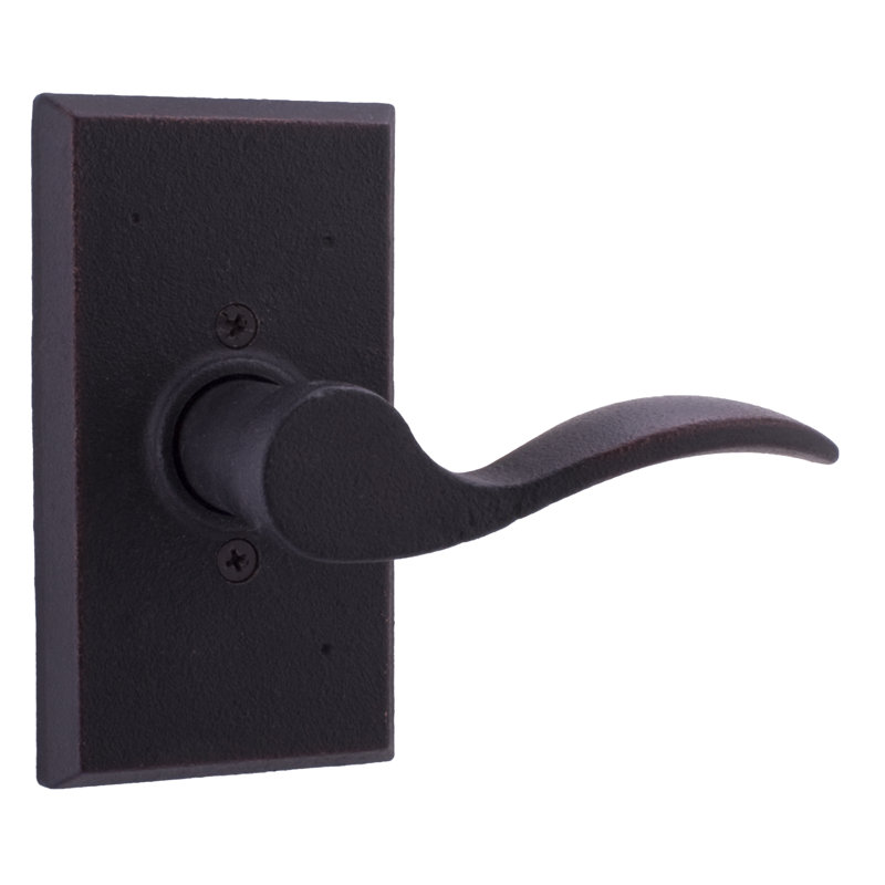 Faux levier de porte simple Carlow, Bronze huilé, Droite