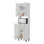 Garde-manger double blanc avec rangement ouvert