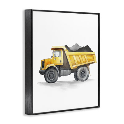 Giclée encadrée de camion de travail