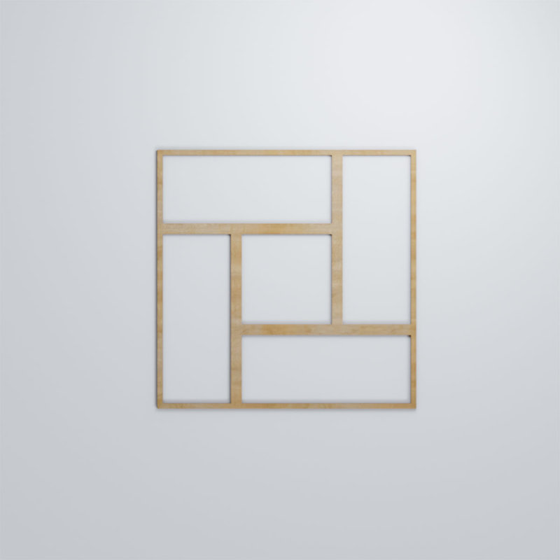 Panneaux muraux décoratifs en bois Sheffield, Hickory, H 7 3/8 po x l 7 3/8 po x P 1/4 po