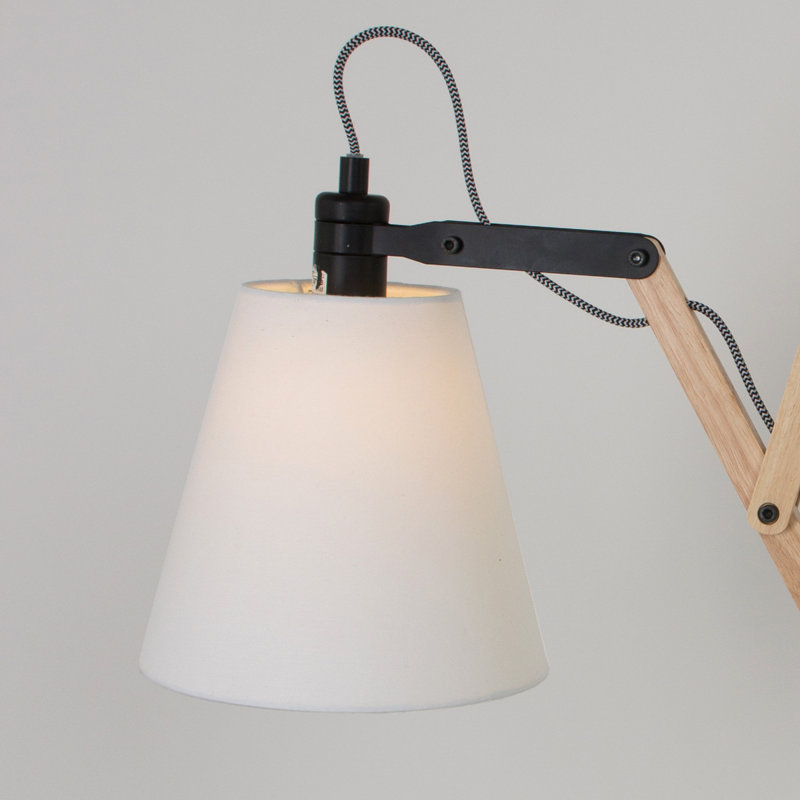 Aoki Wood Plug-in Swing Arm Sconce