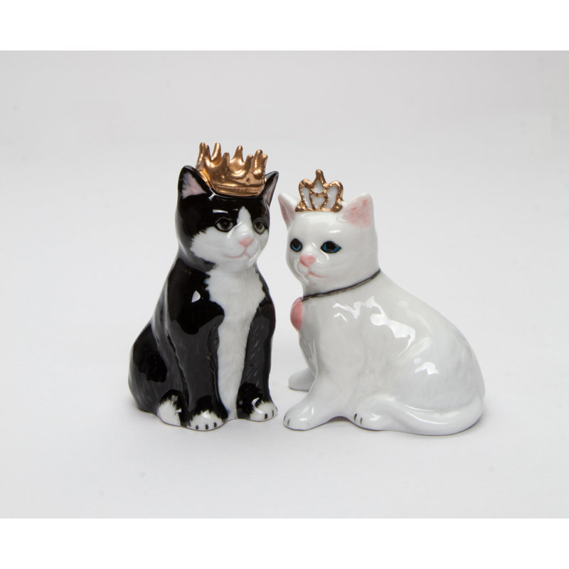 Prince et princesse chat poivre et sel
