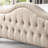 Upholstered Polyester Tufted Button Adjustable Height Headboard with Footboard-1381216255-1381216002