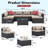 7 Piece Rattan Sectional Seating Group with Cushions-844502522