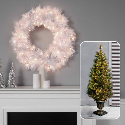 Wispy Willow 60' Lighted Pine Christmas Tree