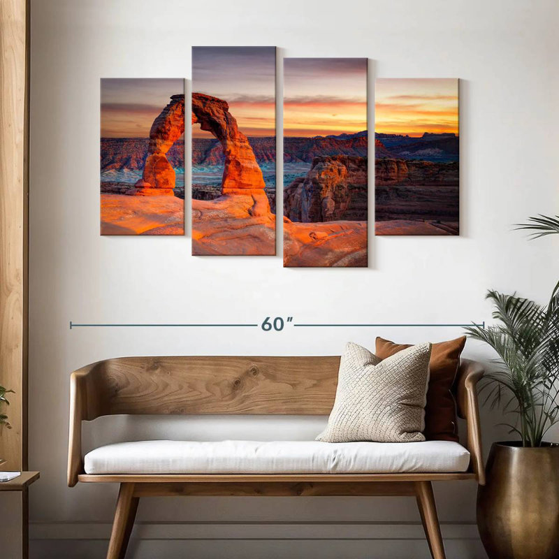 Alvord Delicate Arch In Utah, 32" H x 52" W