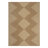 Modern Geometric UV-resistant Indoor / Outdoor Area Rug in Brown/Beige-713722706