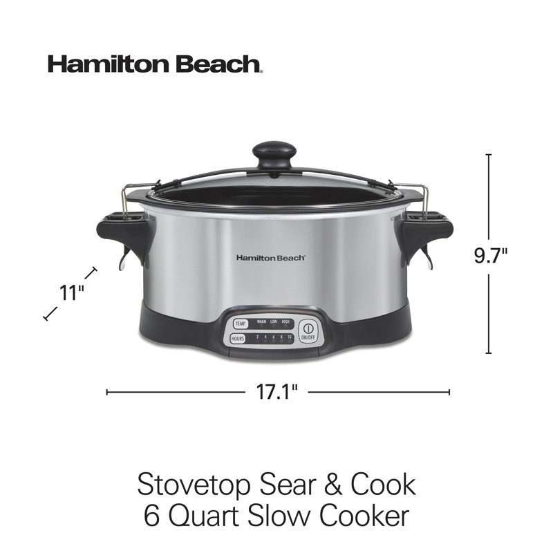 Mijoteuse Hamilton Beach Stay Or Go Sear & Cook