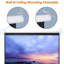100"projection Screen Manual Pull Down 16:10 Hd Projector Movie Theatre For Home