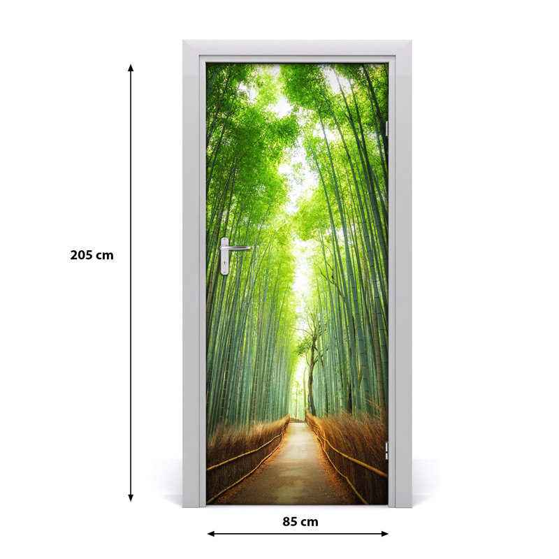 Bamboo Way Adhesive Door Decal