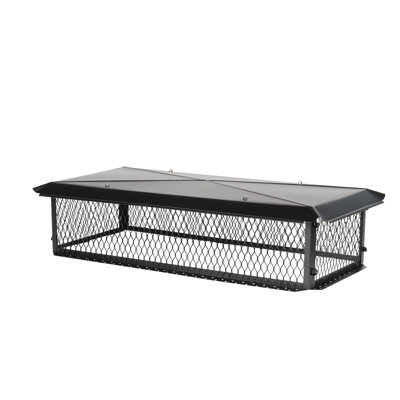 Chapeau de cheminée multi-conduit noir 17 po x 64 po BigTop BigTop, 10 po de hauteur