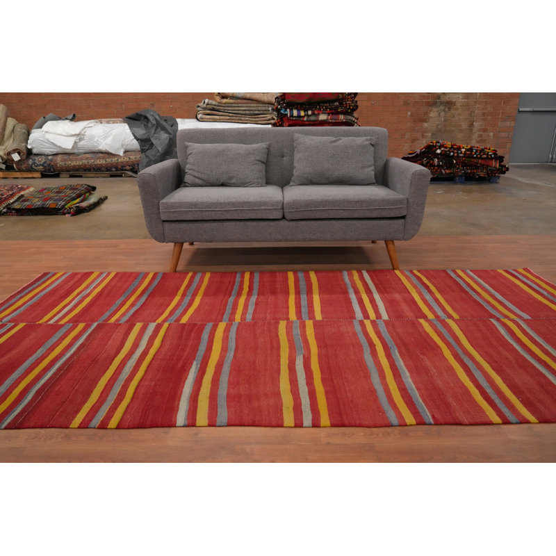 Tapis rayé bohème vibrant 5 x 10