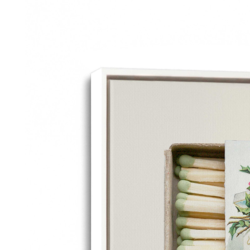 «Merry Matchboxes II» par Victoria Barnes, reproduction d'art sur toile, H 48 po x l 32 po, Blanc