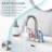 Bathroom faucet with 360 degree turn spout-110825958