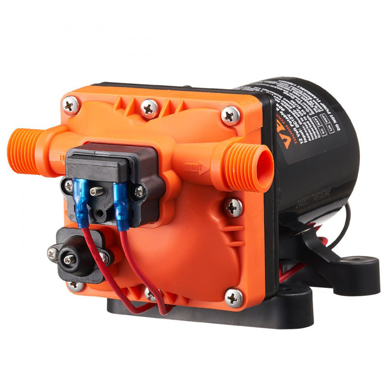 Interrupteur de pression de pompe à eau 12V à pompe à diaphragme 12VPM 11,36 L / min à 4 chambres