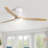 Kemp 52'' 3 -Blade LED Flush Mount Ceiling Fan with Remote Control and Light Kit Included-2092297802
