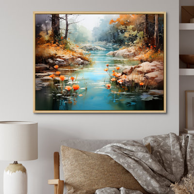 «Tranquil Lakes Rivers Urban Symphony IV», reproduction sur toile