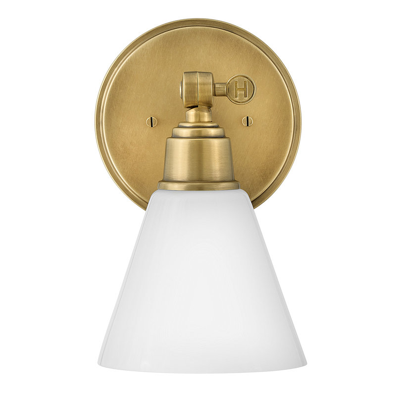 Meuble-lavabo à lumière simple Arti, Laiton héritage