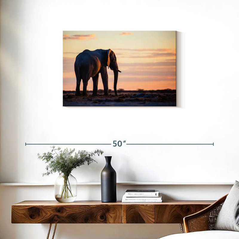 Éléphant solitaire Brampt, H 20 po x l 30 po