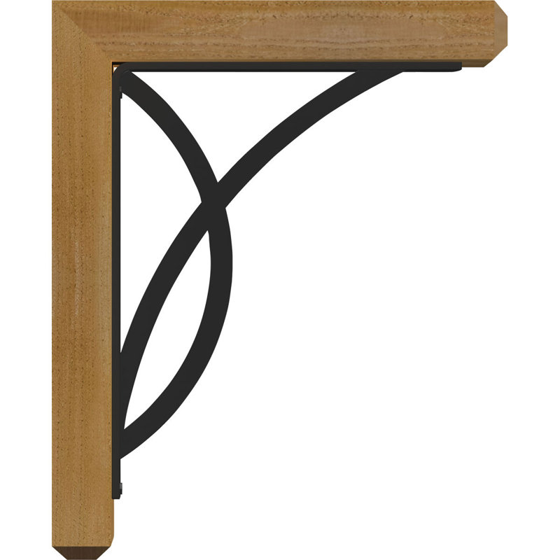 Support simple 4 po Miller, H 23 po x P 20 po, Cèdre rouge de l'Ouest l 3 1/2 po x T 4 po (lisse