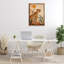 «Cheetah & Boho Plants», toile flottante encadrée par Roozbeh Bahramali-1706127501-1706127488