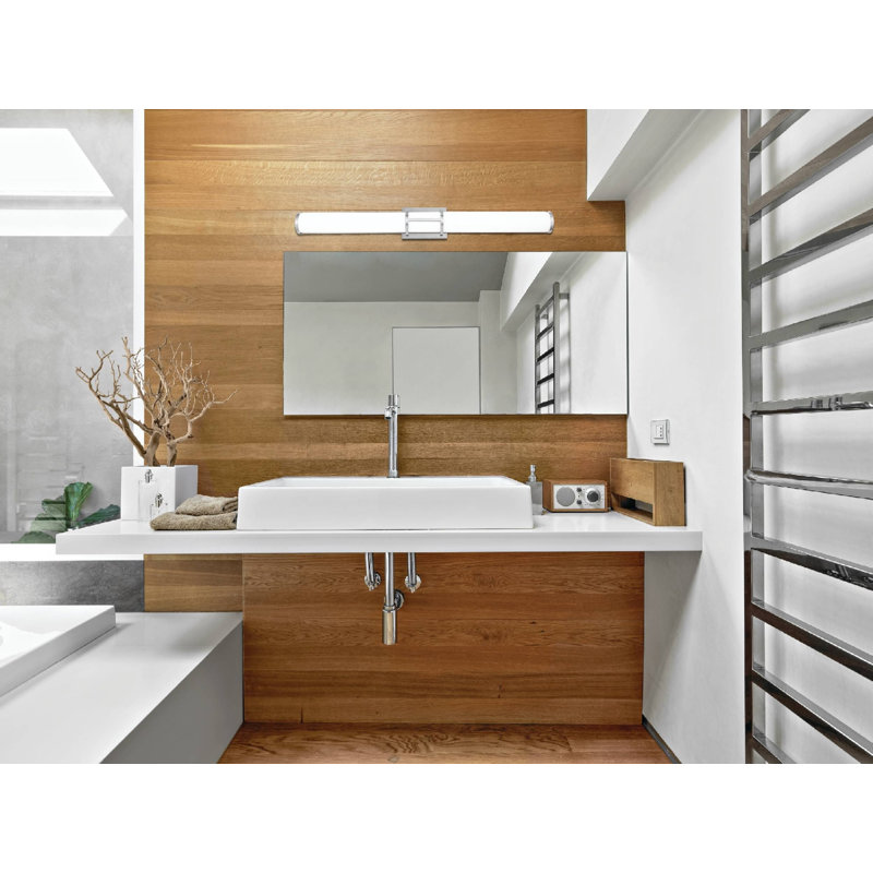 Caolin Dimmable LED Bath Sconce, Chrome, 39W LED